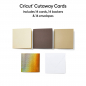 Preview: Cricut Cutaway Cards, Neutrals Sampler, 14 Karten, 12,1cm x 12,1cm (S40)