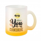 Preview: Glastasse mit Farbverlauf - Yellow