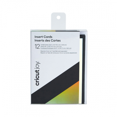 Cricut Insert Cards, Black/Silver Holographic für 12 Karten (R20)