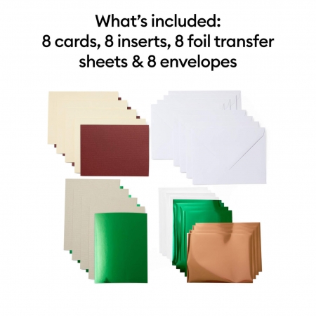 Cricut Foil Transfer Insert Karten small Cameron Sampler 8 Karten (A2)