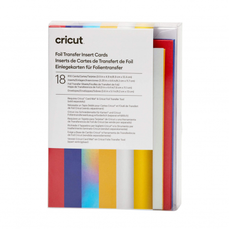Cricut Foil Transfer Insert Karten Celebration Sampler 18 Karten (R10)
