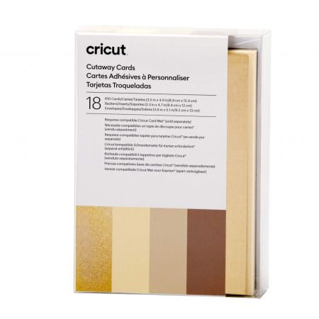 Cricut Cutaway Cards, Neutrals Sampler, 18 Karten, 8,9cm x 12,4cm (R10)