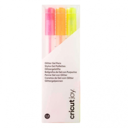 Cricut Joy™ Glitzer-Gelstifte 0,8 mm, Neonfarben (3 Stk.)