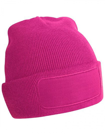 Beanie Fuchsia / Baumwoll-Twill-Patch