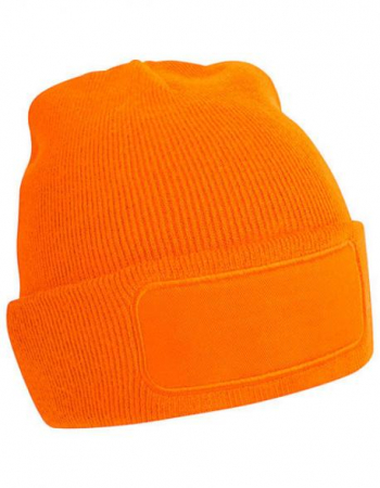 Beanie Orange / Baumwoll-Twill-Patch