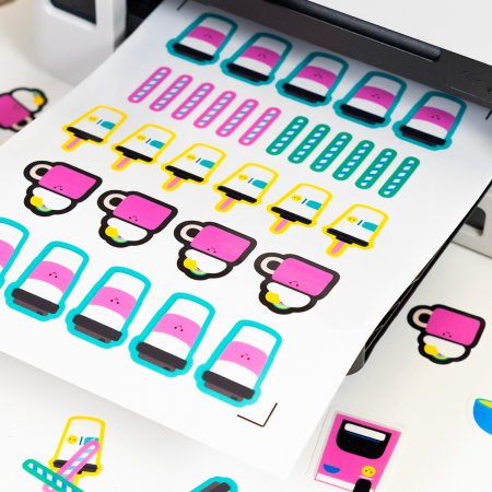Preview: Siser Printable Vinyl Stickers Clear – A4 Transparente Inkjet-Aufkleberfolie (10 Blatt)