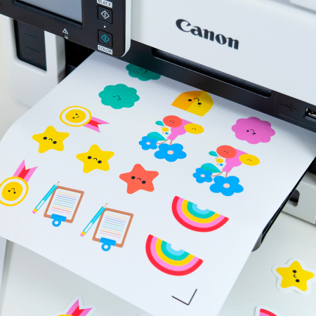 Preview: Siser Printable Vinyl Stickers Matt – A4 Inkjet-Aufkleberfolie (10 Blatt)