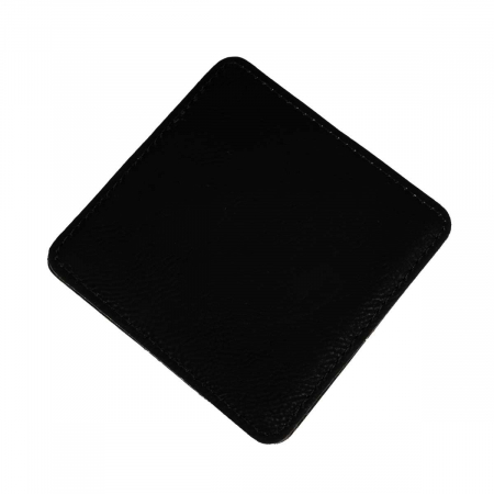 Laser Untersetzer aus Kunstleder 100 x 100 mm *Schwarz