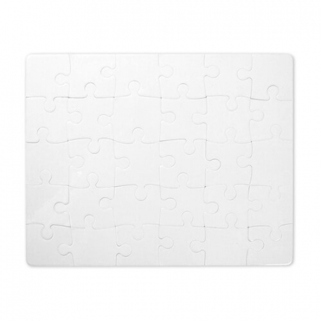 Puzzle Rechteck White  190 x 240 mm (30 Teile)