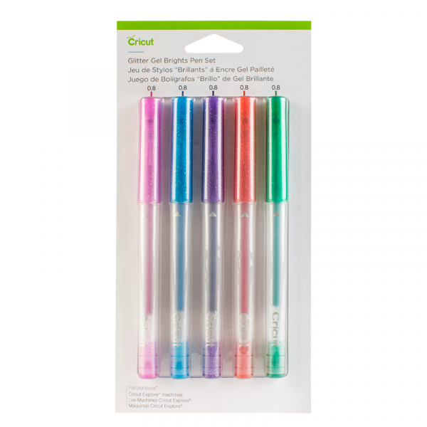 Cricut Glitter Gel Pen Set Brights - 5 Stifte