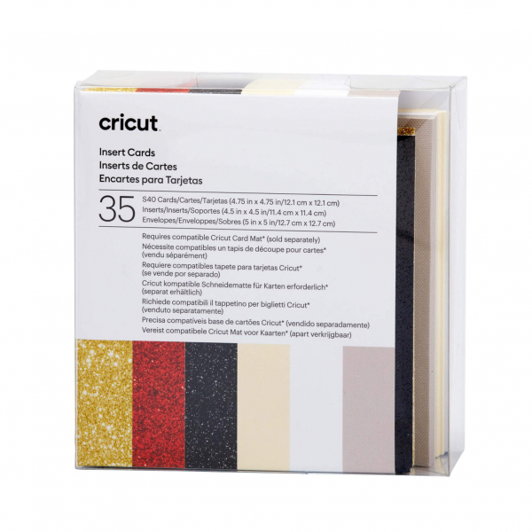 Cricut Insert Cards, Glitz & Glam Sampler 35 Karten (S40)
