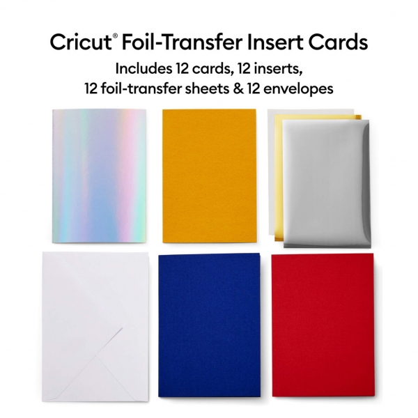 Cricut Foil Transfer Insert Karten Celebration Sampler 12 Karten (R40)