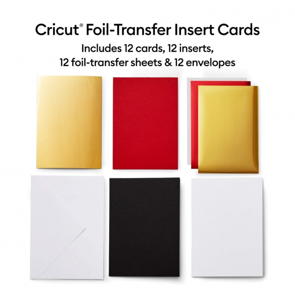 Cricut Foil Transfer Insert Karten Royal Flush Sampler 12 Karten (R40)