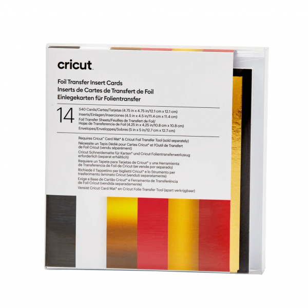 Cricut Foil Transfer Insert Karten Royal Flush Sampler 14 Karten (S40)