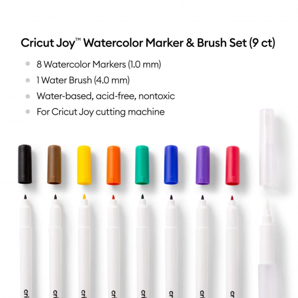 Cricut Joy™ Set mit Aquarellstifte & -pinsel (9 Stk.) Watercolor