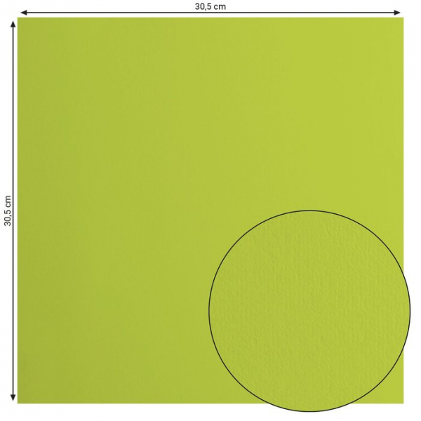 Florence Papier / Glatt / LIME / 30,5 x 30,5cm / 216g