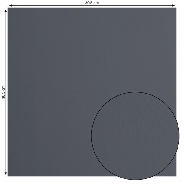 Florence Papier / Glatt / ANTHRACITE / 30,5 x 30,5cm / 216g