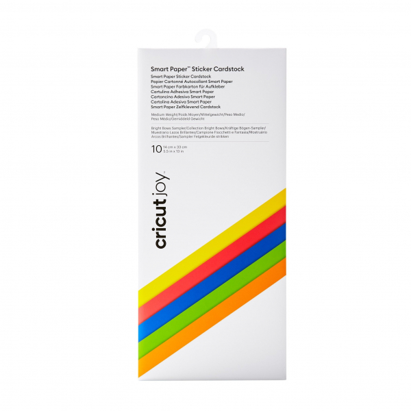 Cricut Smart Paper Sticker kräftige Farben Bright Bow  - 10 Blatt 13,9 cm x 30,4 cm