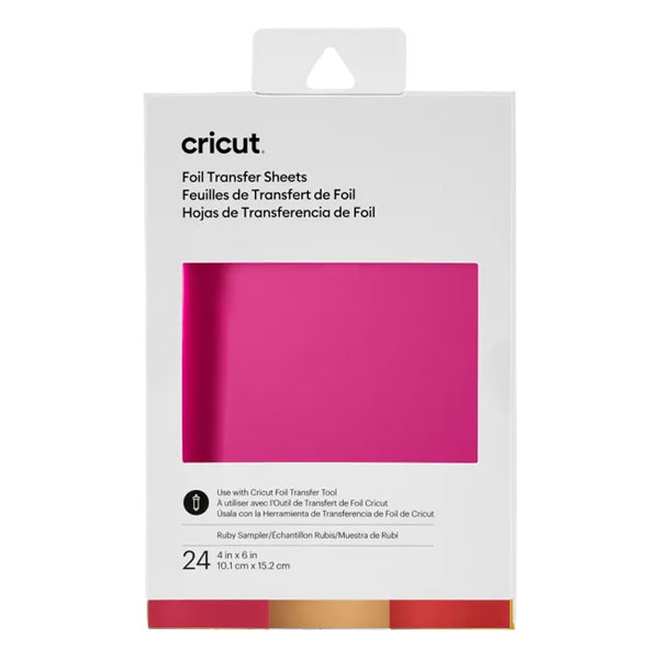 Cricut Foil Transfer Sheets Sampler 4 x 6" Ruby Sampler