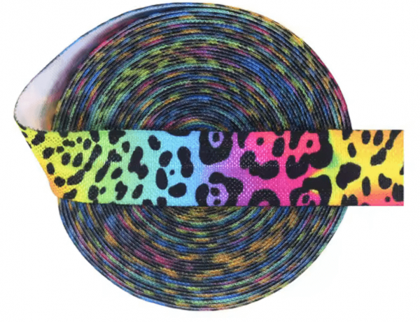 Gummiband 2m x 15mm *Animal Leo Print*